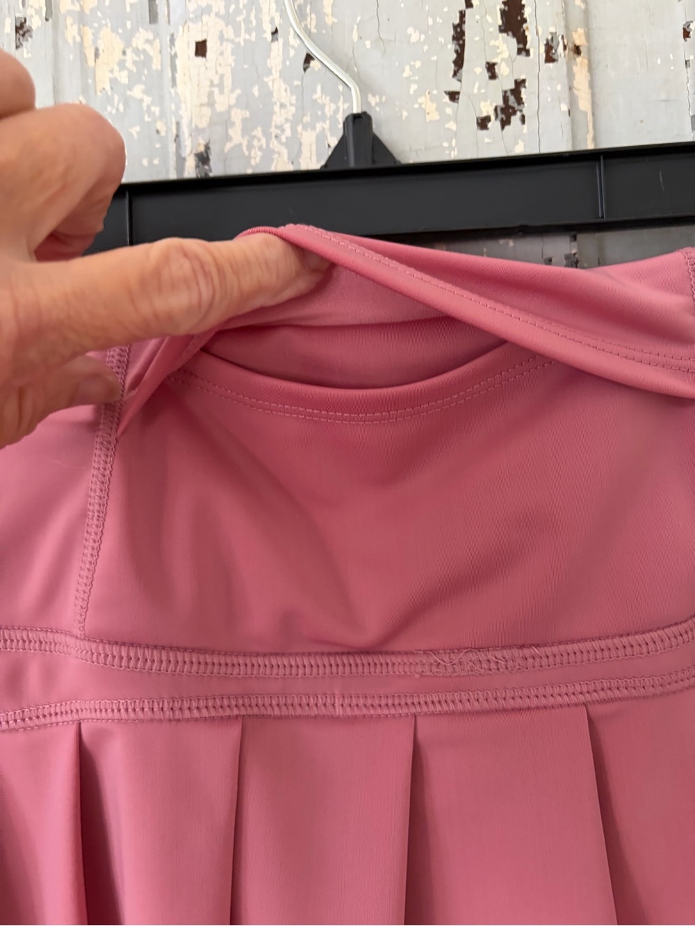 Women’s Rose Pink Active Skort — Stretch Performance Skirt with built in shorts - Picture 4 of 5